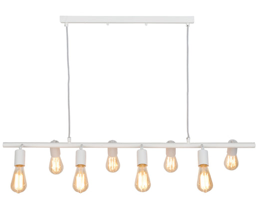 It's About RoMi Hanging lamp iron Miami 8-arm, white