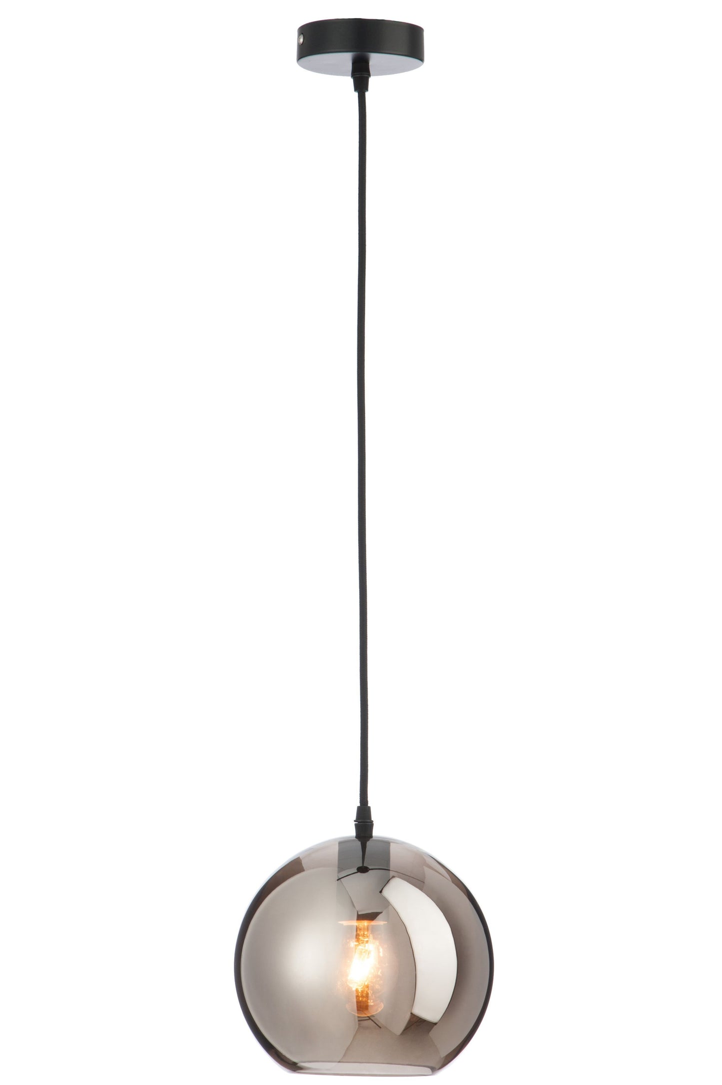 J-Line by Jolipa LAMP BALL GLASS SILVER SMALL