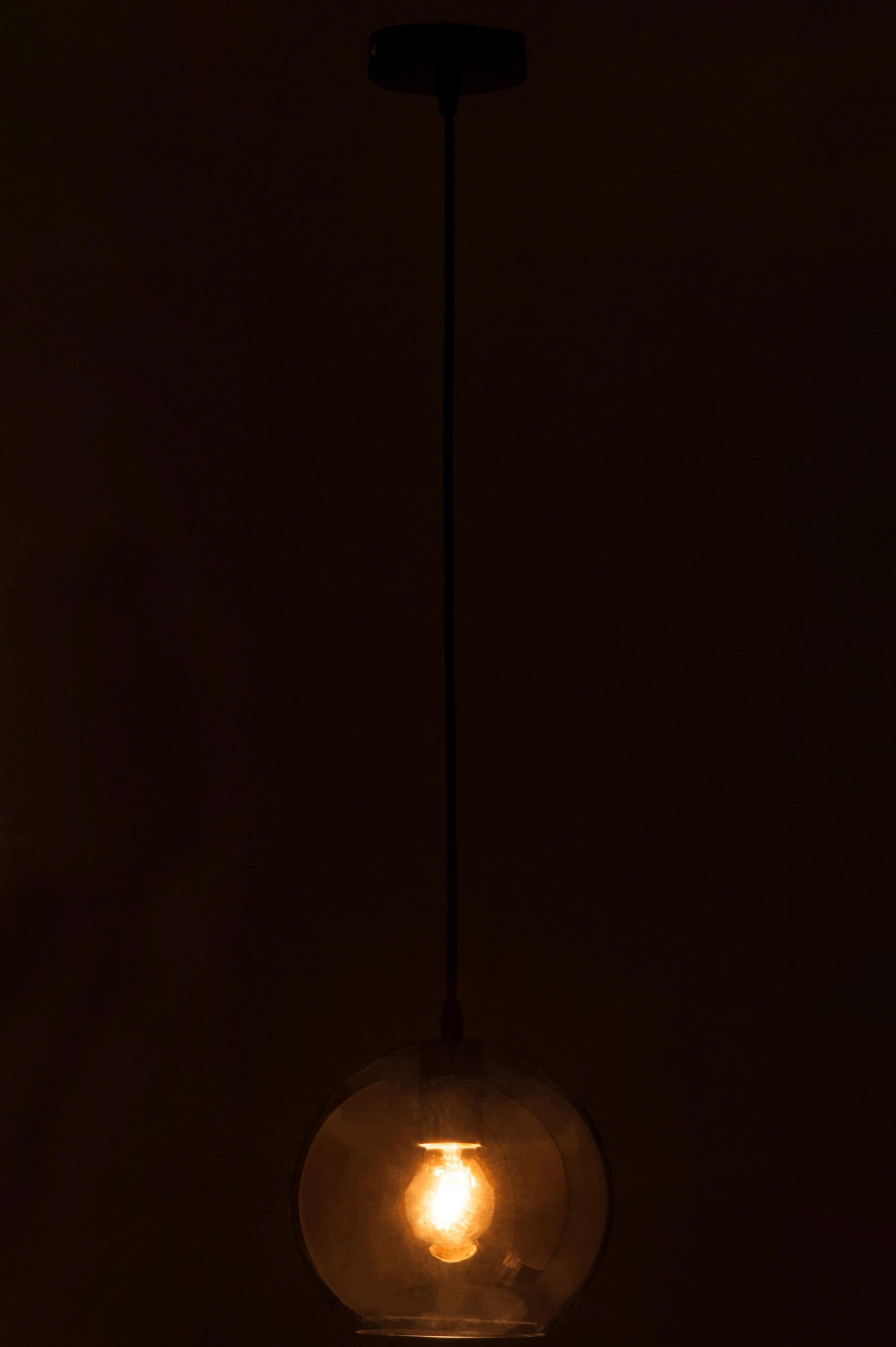 J-Line by Jolipa LAMP BALL GLASS SILVER SMALL