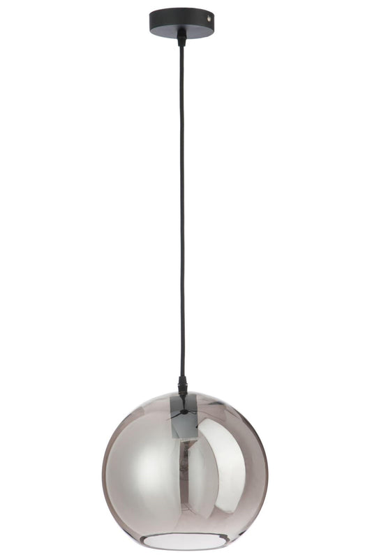 J-Line by Jolipa LAMP BALL GLASS SILVER MEDIUM