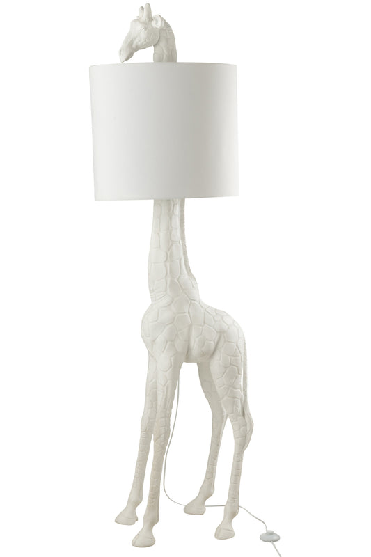 J-Line by Jolipa LAMP GIRAFFE POLY WHITE