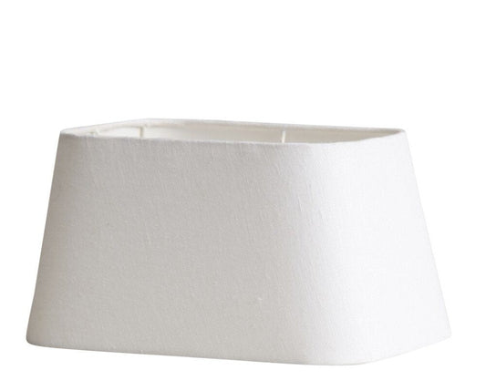 Lene Bjerre Design DK Rustic Linen lampeskærm hvid 25,5x15,5 cm.