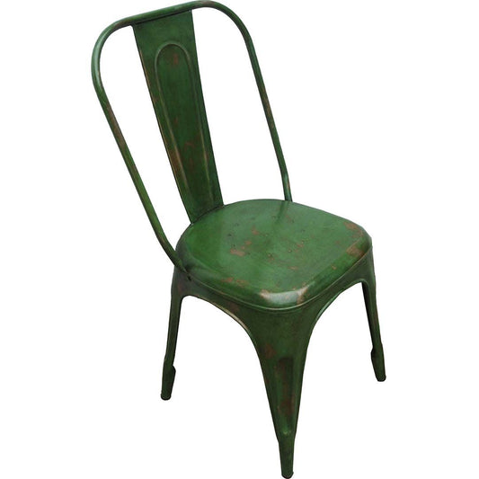 Trademark Living LIVING stol høj ryg - grøn med patina
