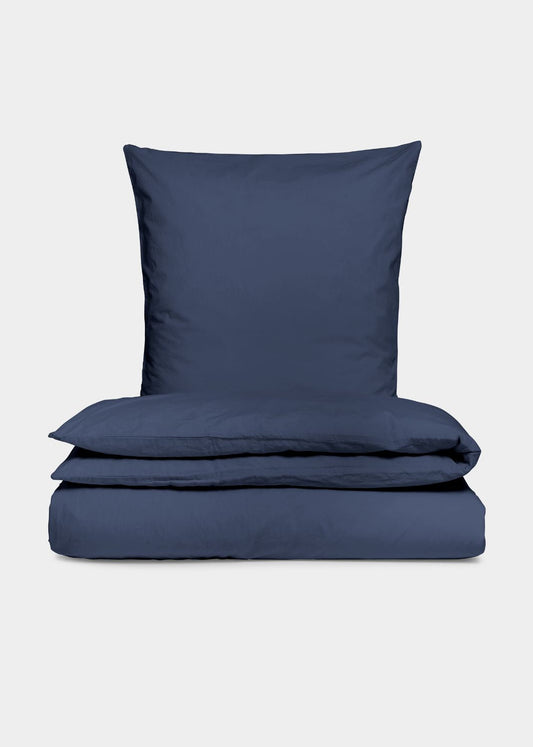 Sekan Studio Percale sengesæt - Marineblå