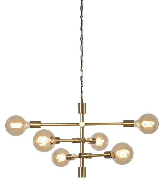 It's About RoMi Hanging lamp iron Nashville 3-arm, gold
